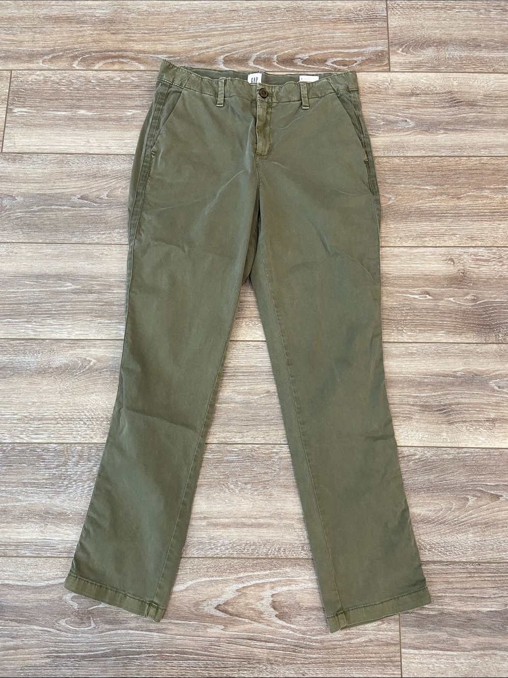 GAP Olive Green Girlfriend Chinos